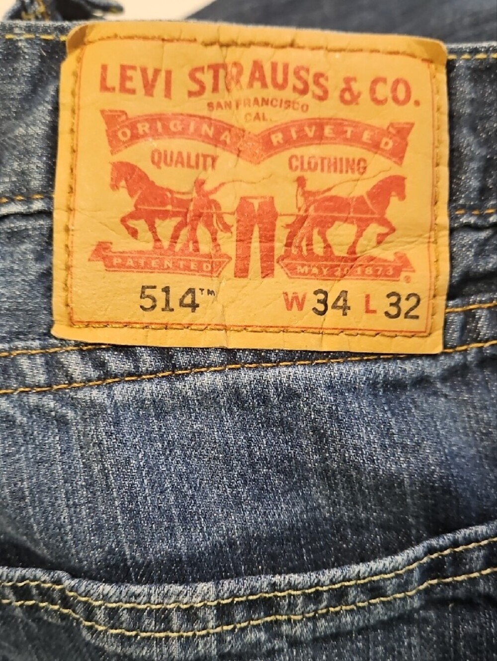 Levi's Lighter Weight Denim Straight-Leg Dark Blue 0211